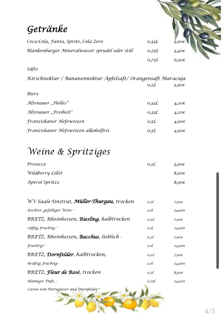 Speisekarte photo 2