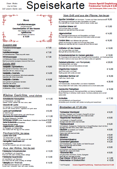 Speisekarte photo 4