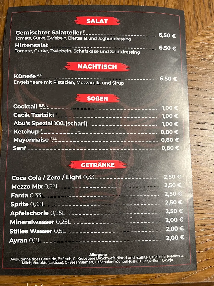 Speisekarte photo 2