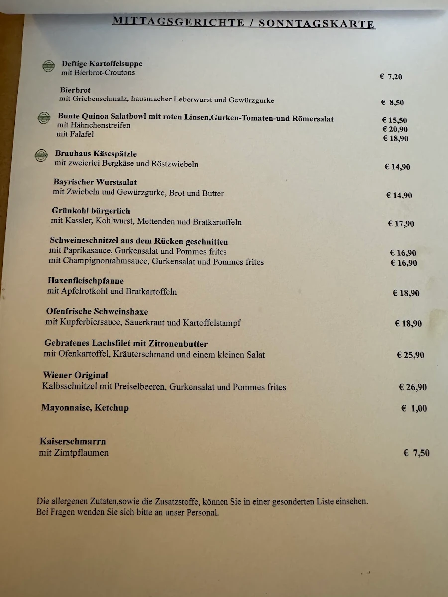 Speisekarte photo 1