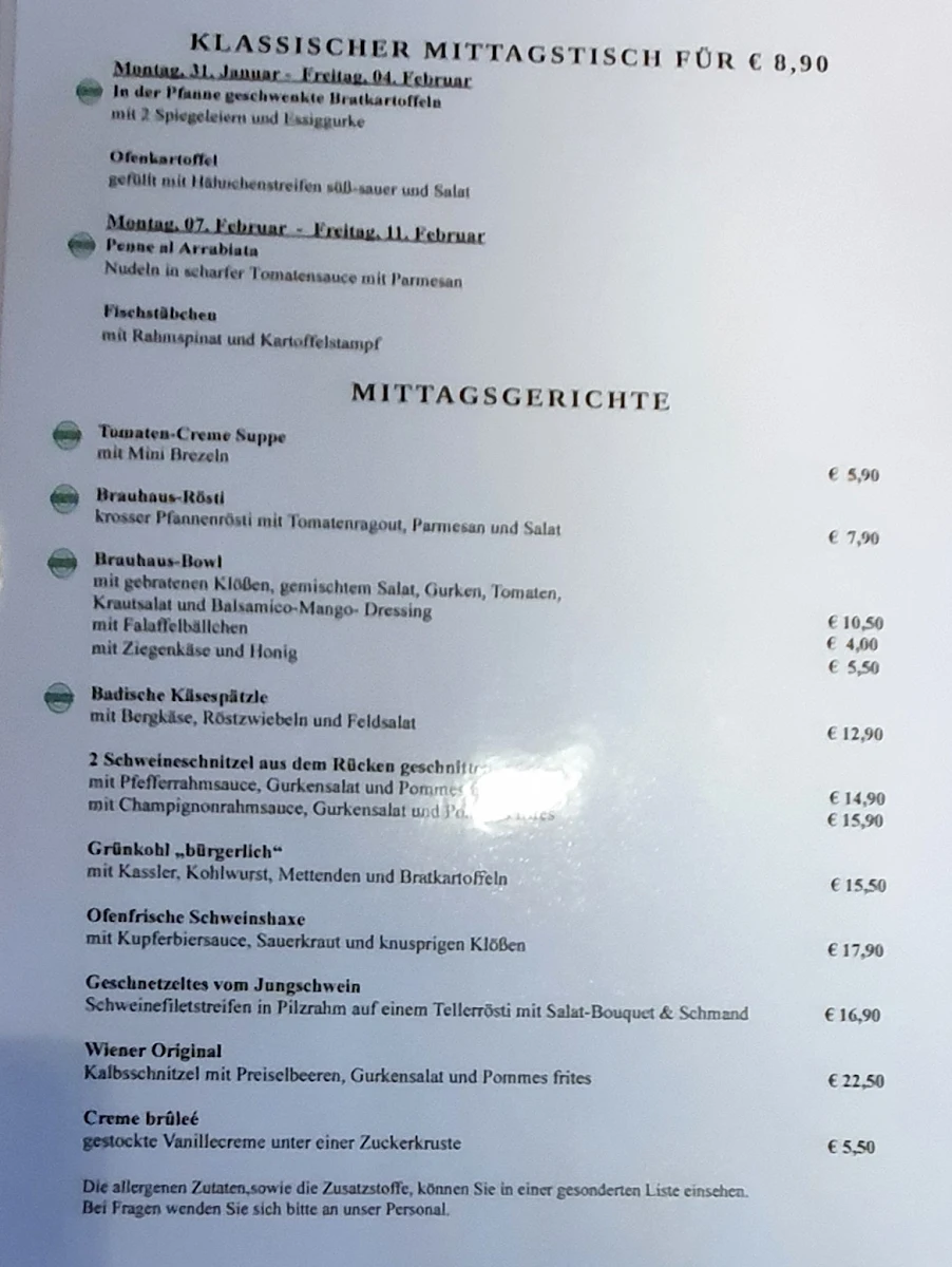 Speisekarte photo 5