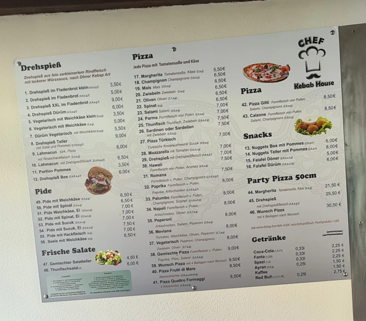 Speisekarte photo 2