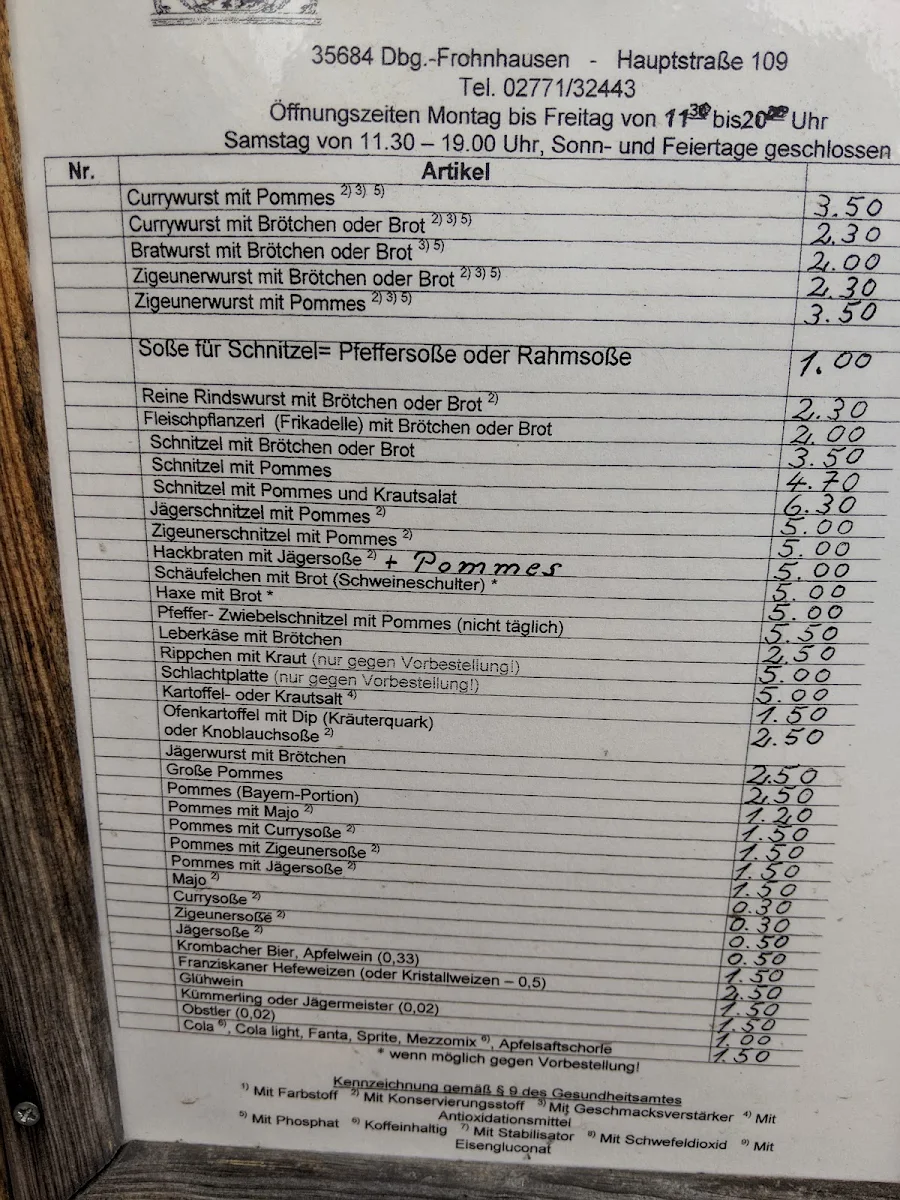 Speisekarte photo 2