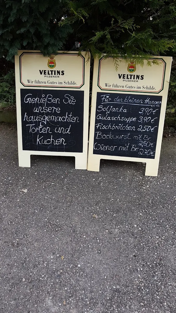 Speisekarte, Café ,,Am Fuße der Burg"