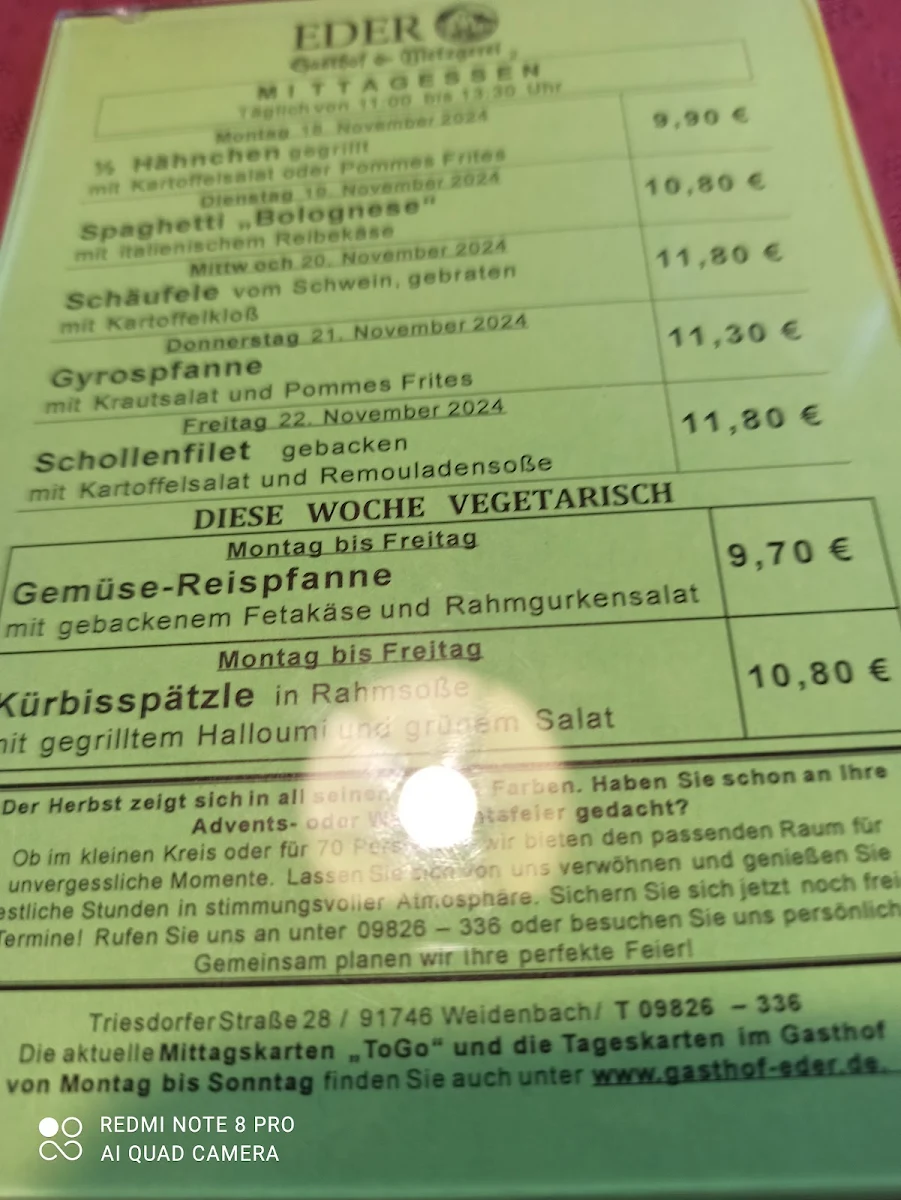 Speisekarte photo 2