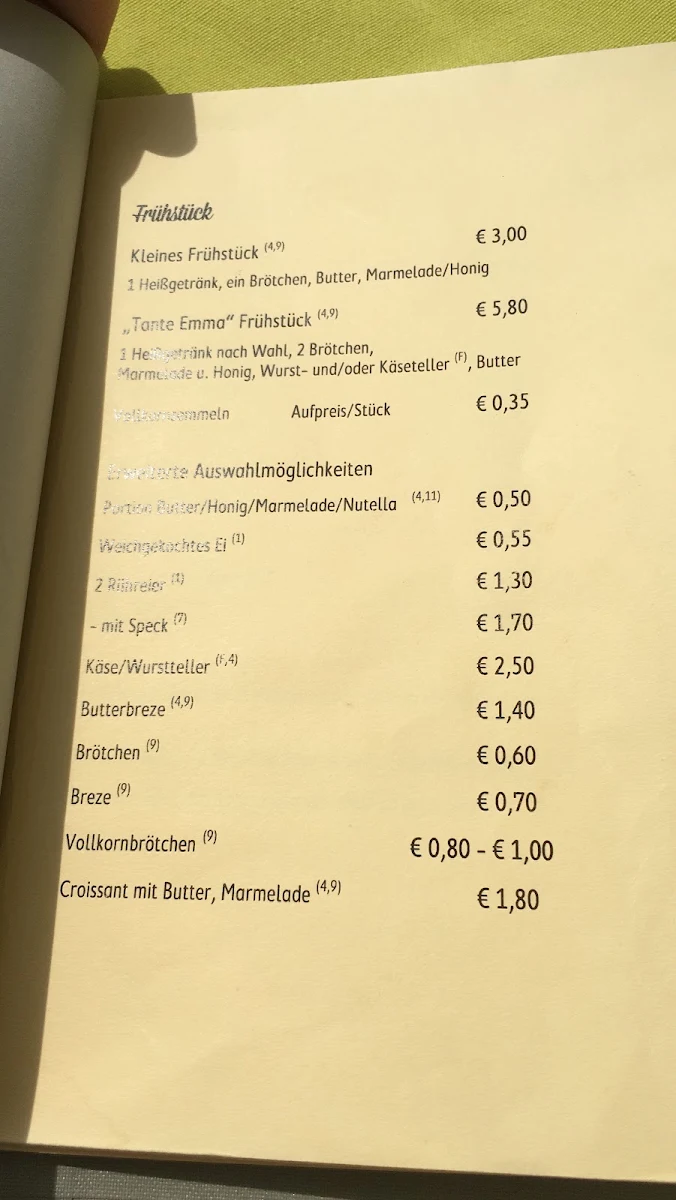 Speisekarte photo 1