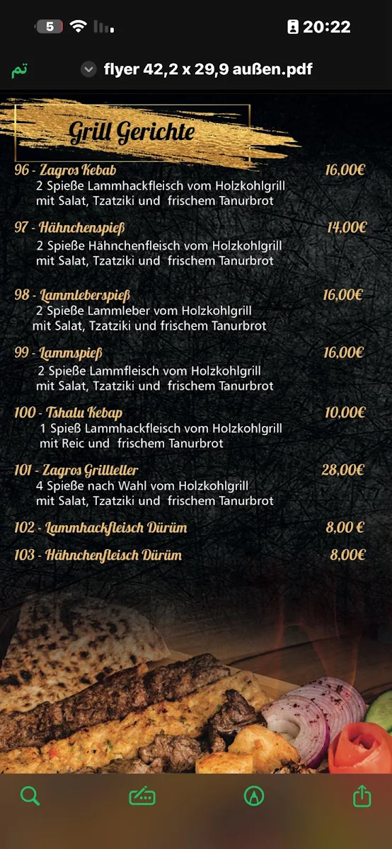 Speisekarte photo 2