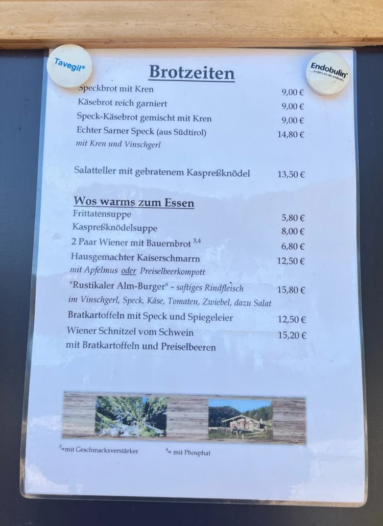 Speisekarte photo 1