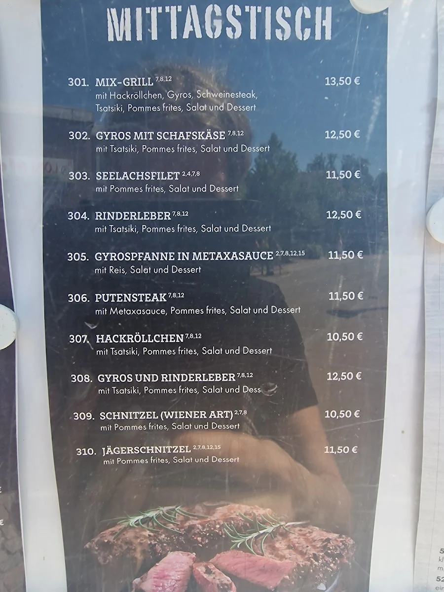 Speisekarte, RESTAURANT KRETA