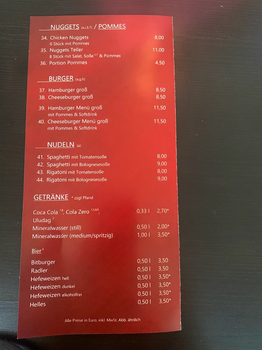 Speisekarte photo 4