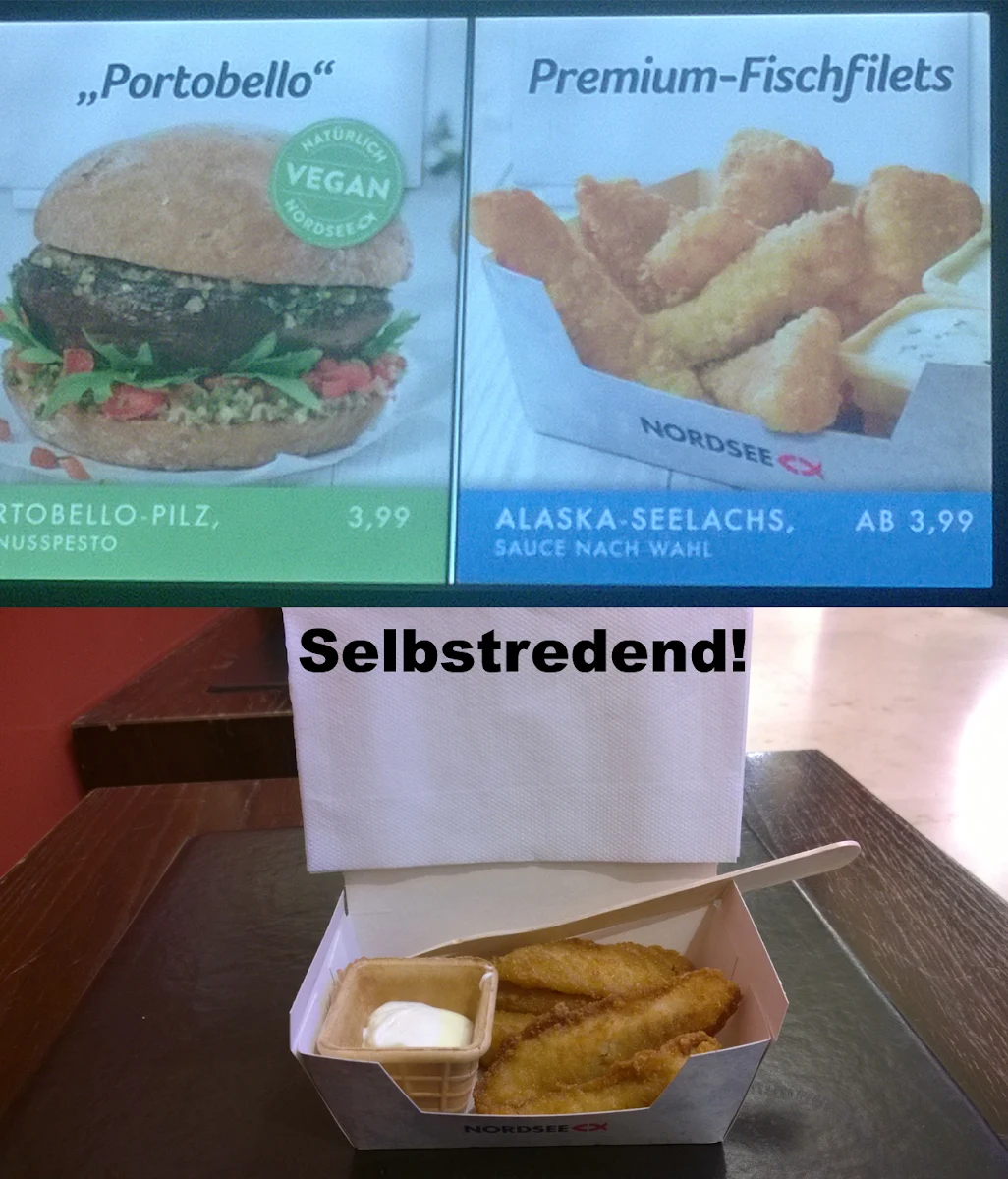Speisekarte, NORDSEE Karlsruhe Ettlinger Tor