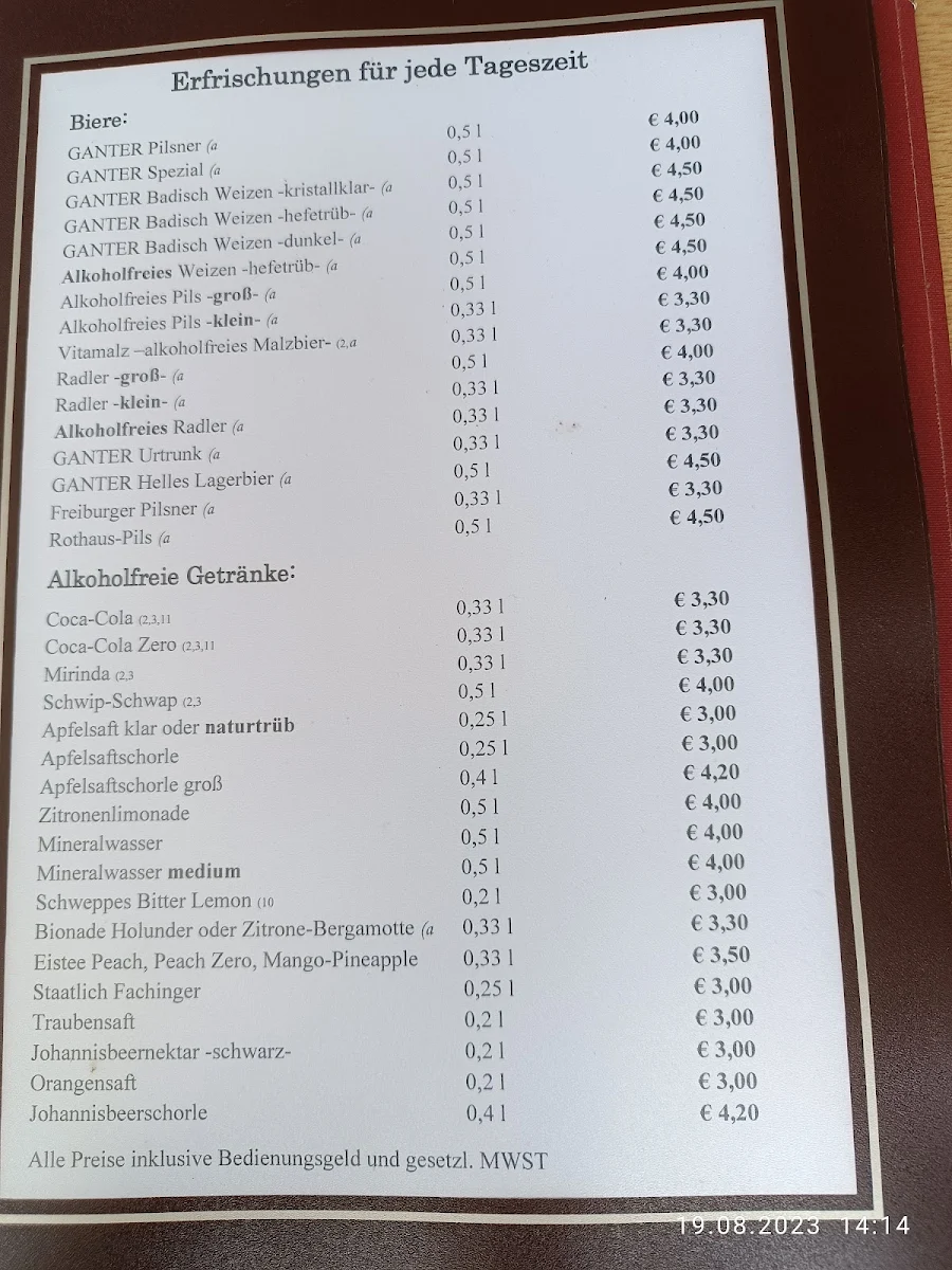 Speisekarte photo 3