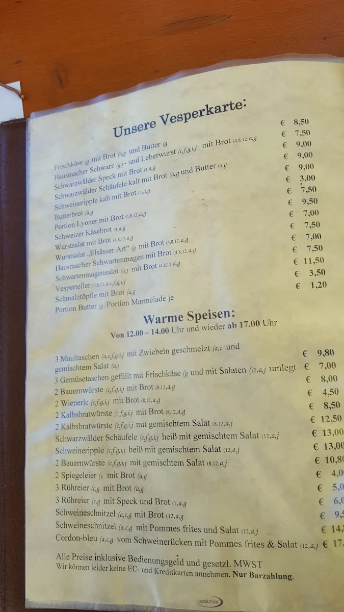 Speisekarte photo 6