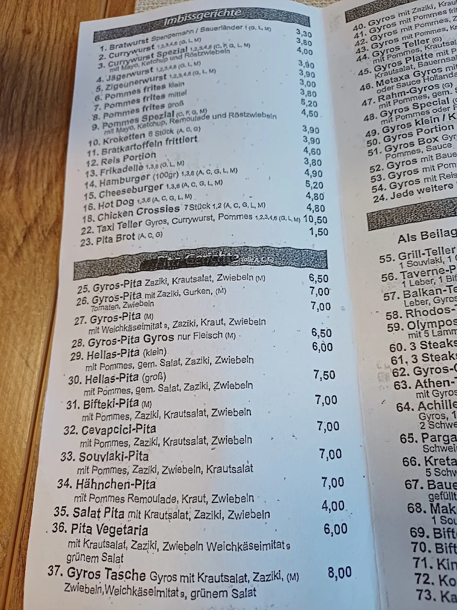 Speisekarte photo 4