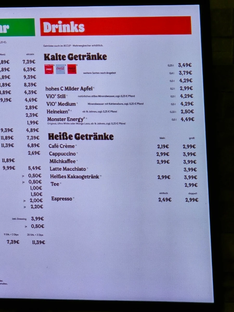 Speisekarte photo 2