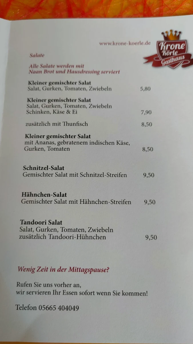 Speisekarte photo 3