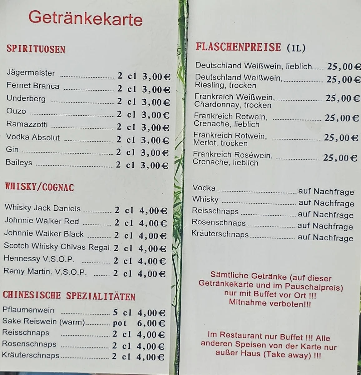 Speisekarte photo 1