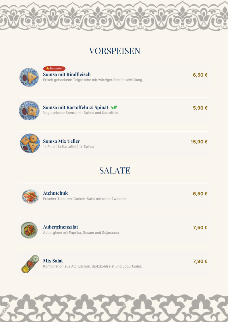 Speisekarte photo 2