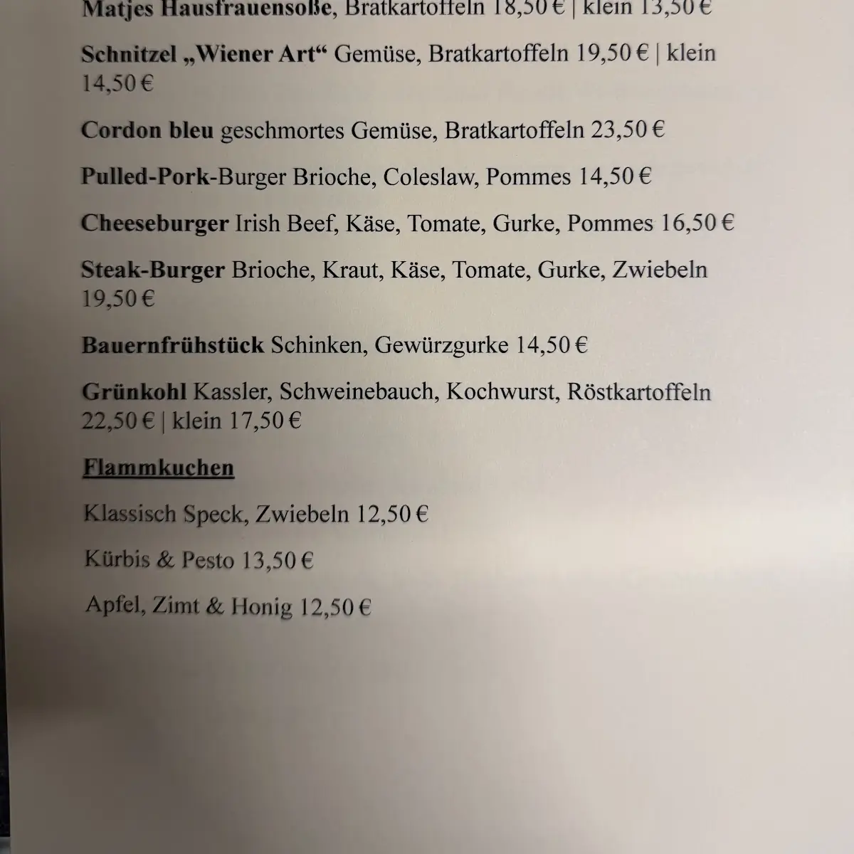 Speisekarte photo 1