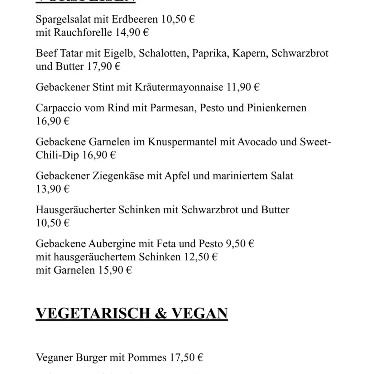 Speisekarte photo 5