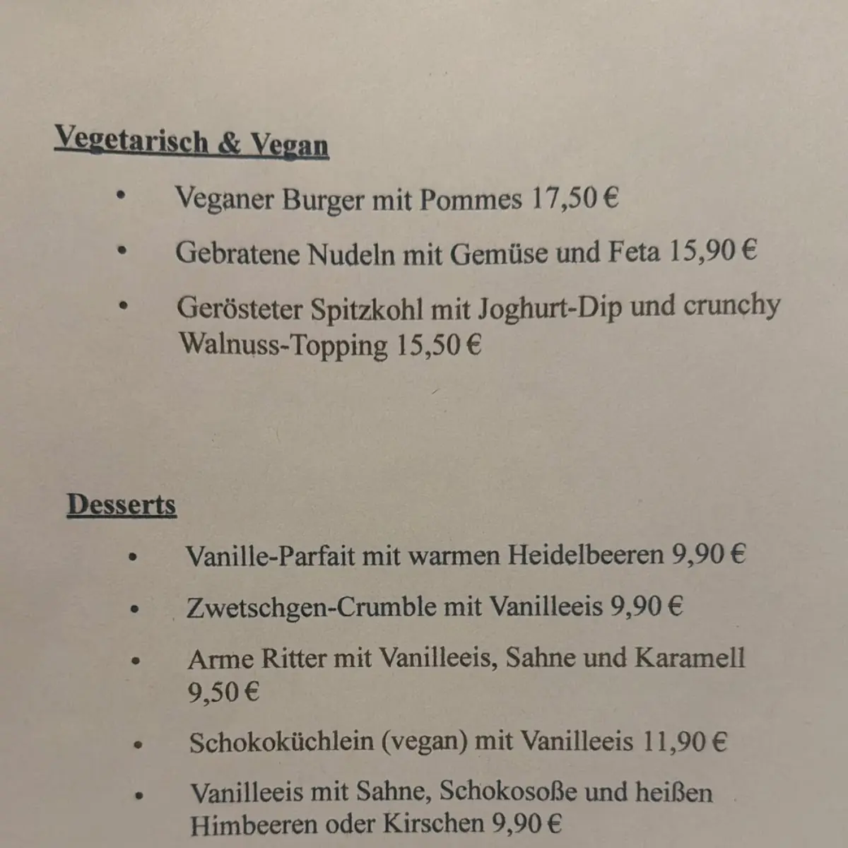 Speisekarte photo 6