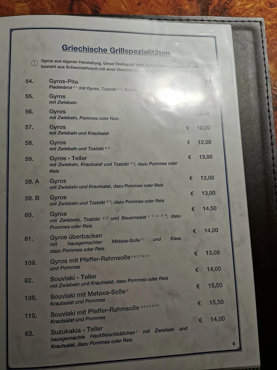 Speisekarte photo 2