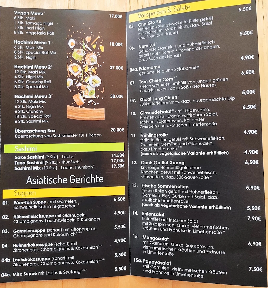 Speisekarte photo 2