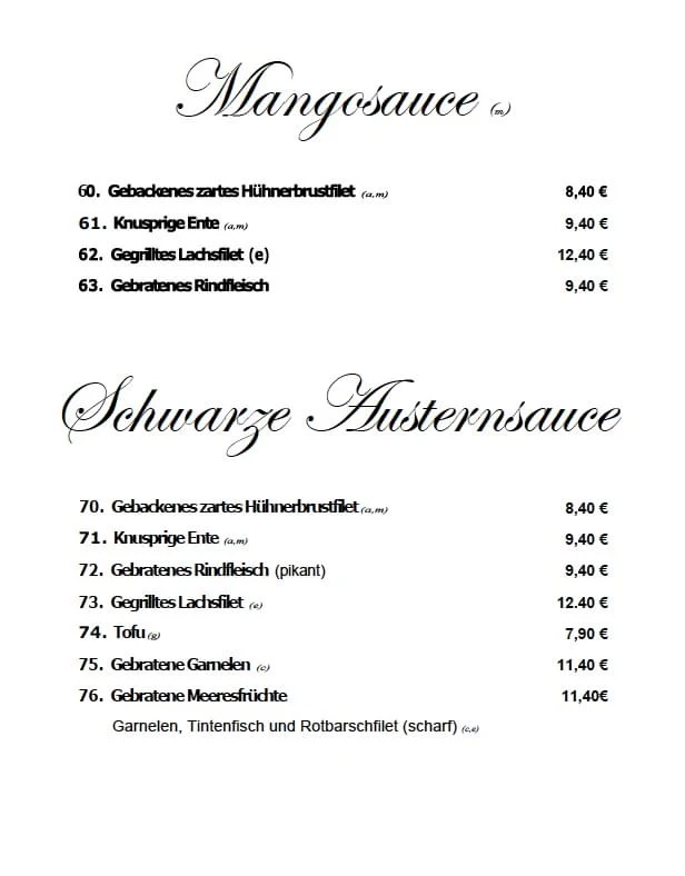 Speisekarte photo 8