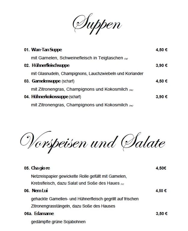 Speisekarte photo 9