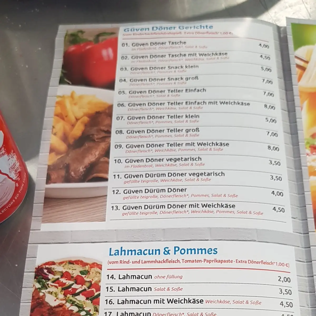Speisekarte photo 3