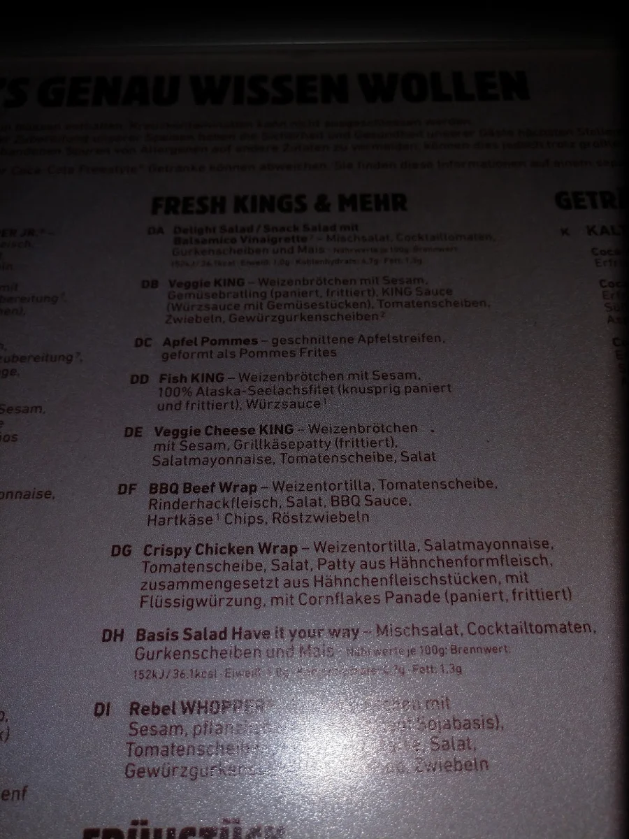 Speisekarte photo 1
