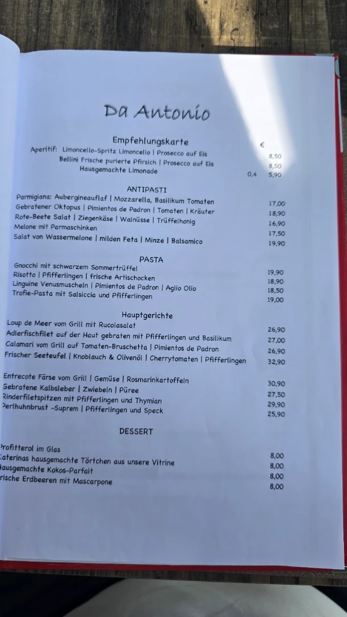 Speisekarte photo 1