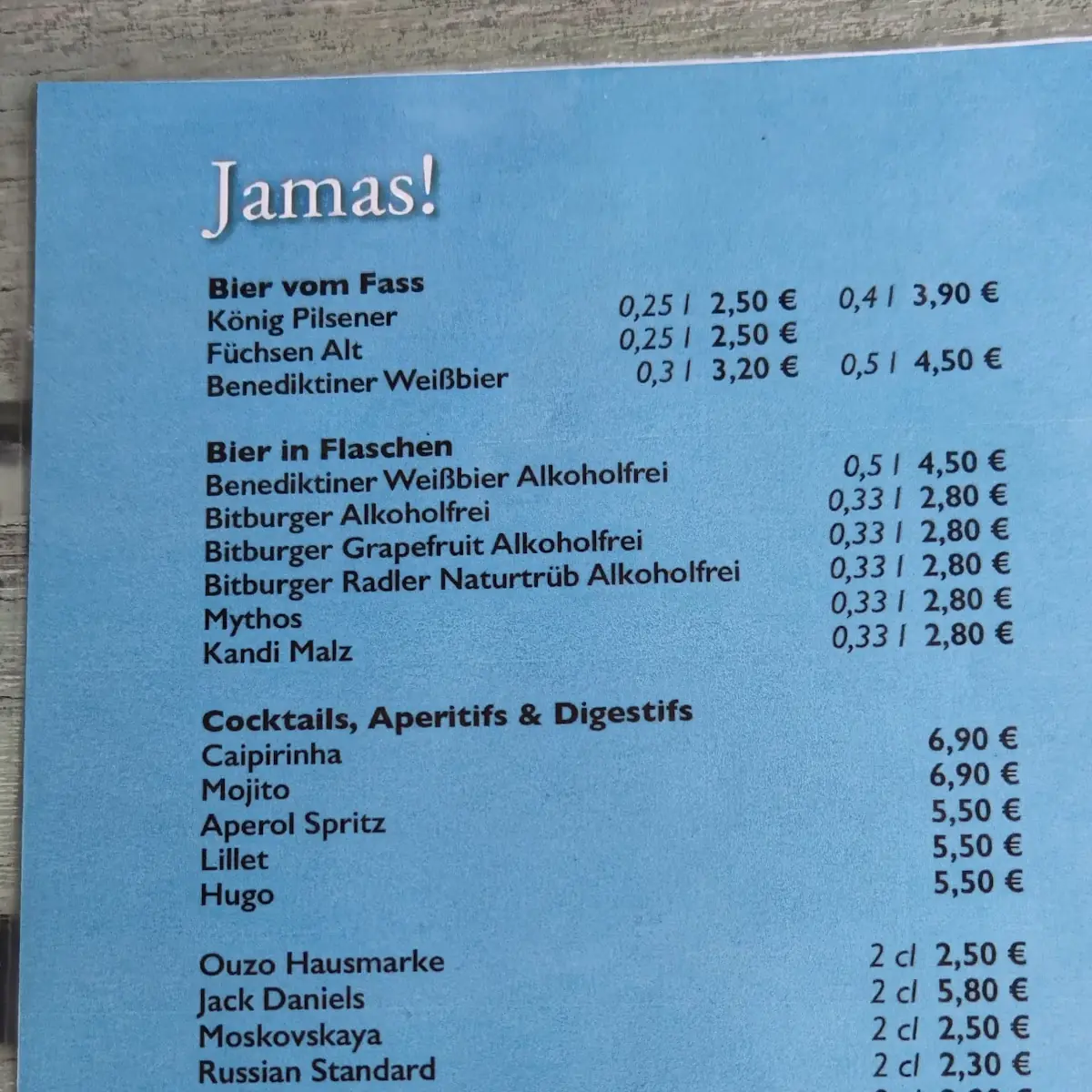 Speisekarte photo 6