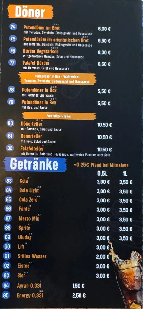 Speisekarte photo 3