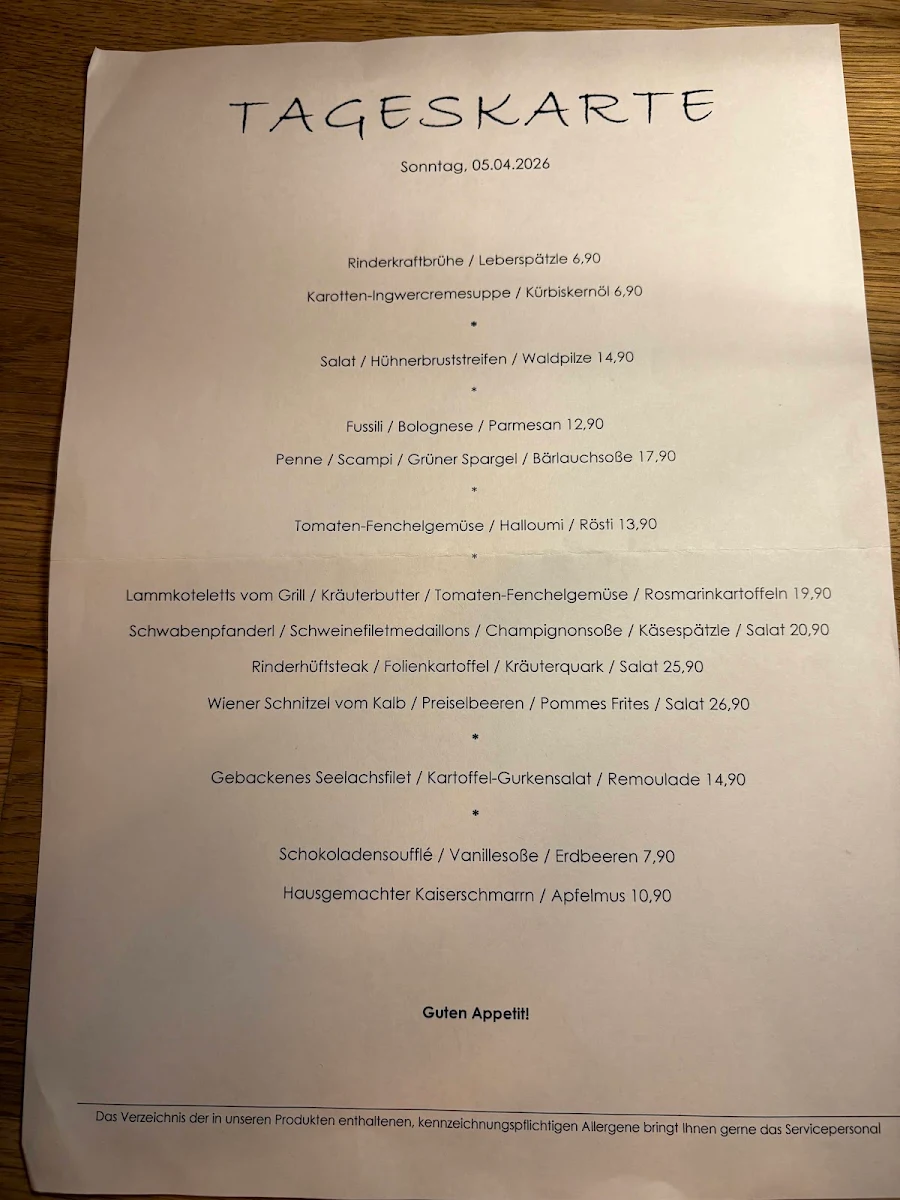 Speisekarte photo 1
