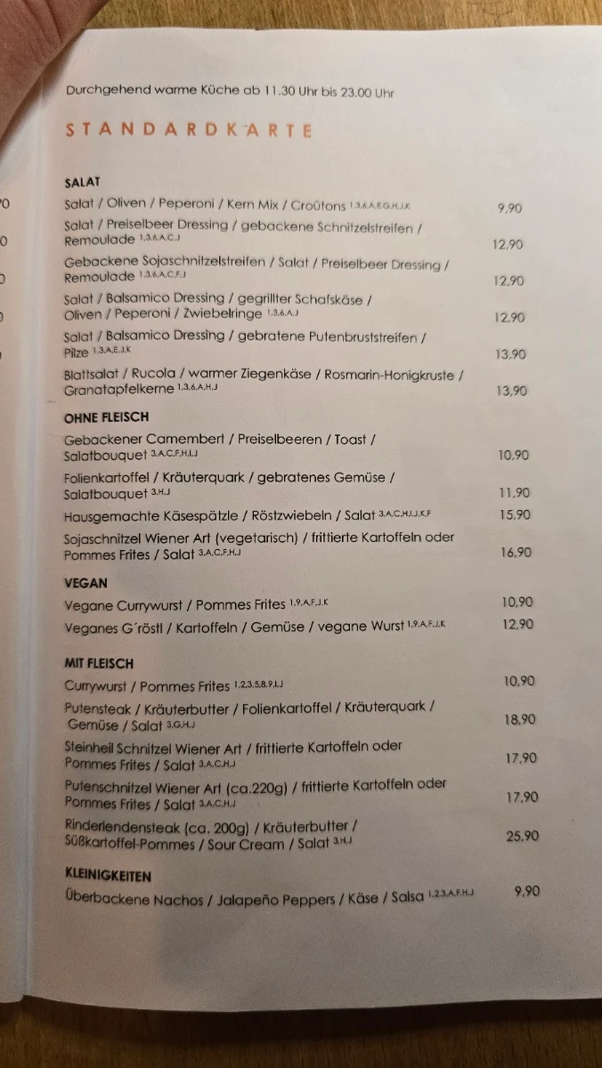 Speisekarte photo 2