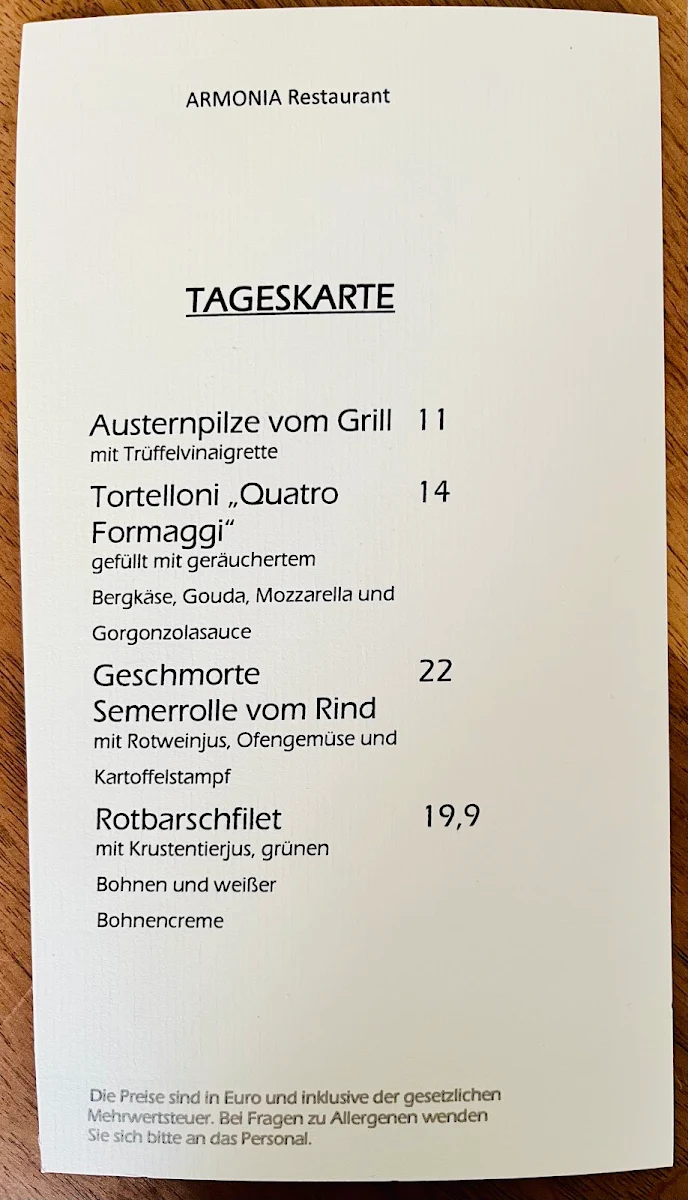 Speisekarte photo 3
