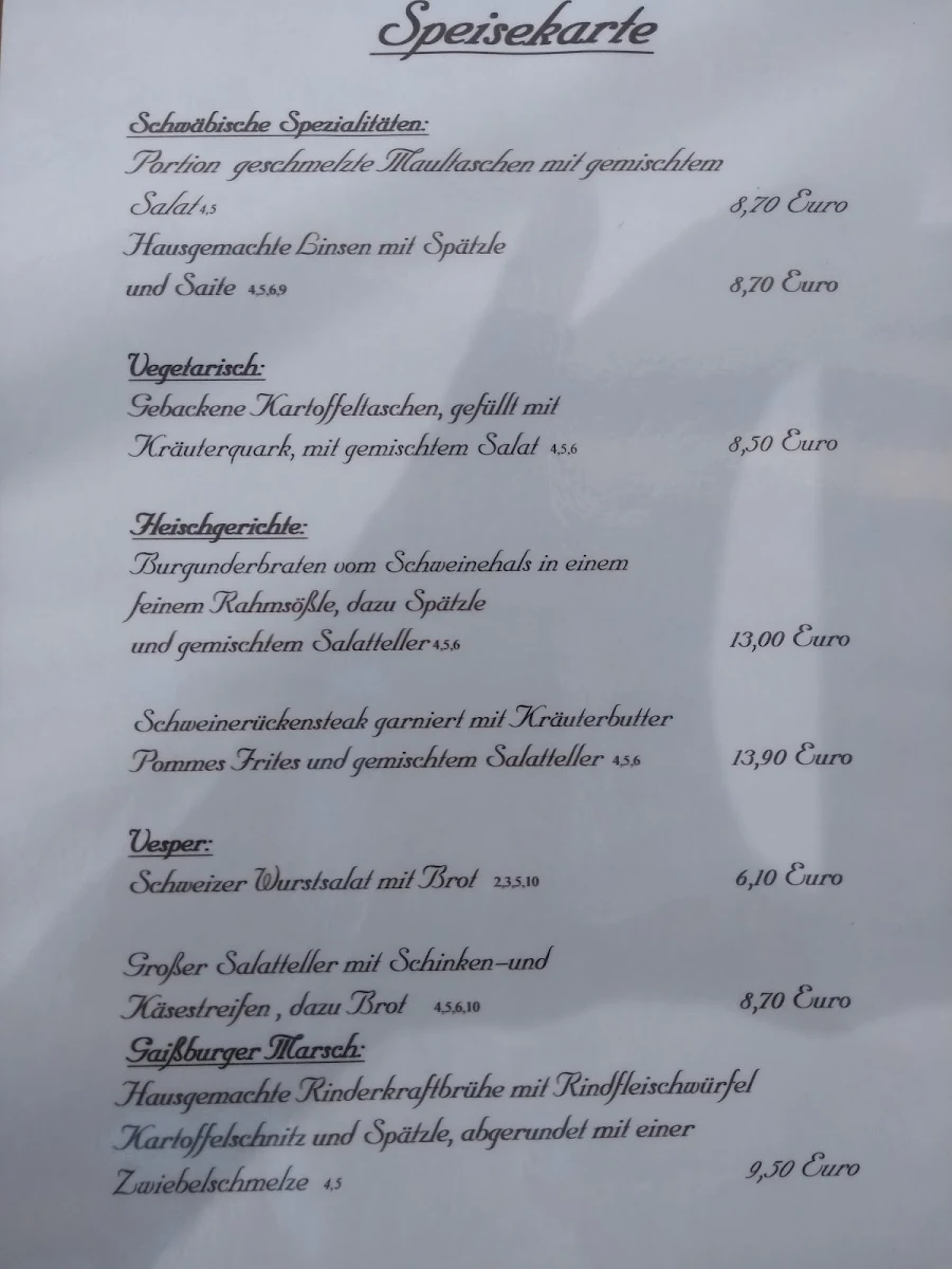 Speisekarte photo 5