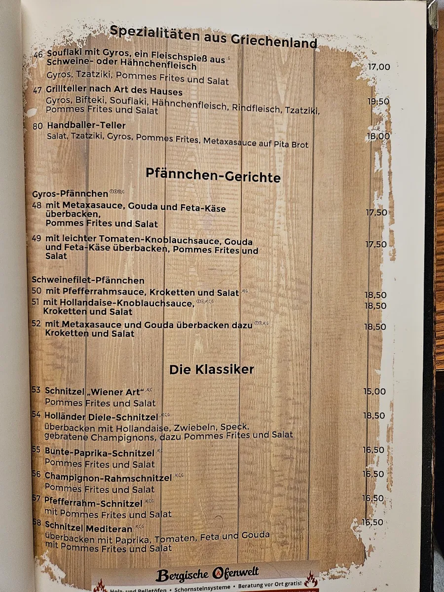Speisekarte photo 3
