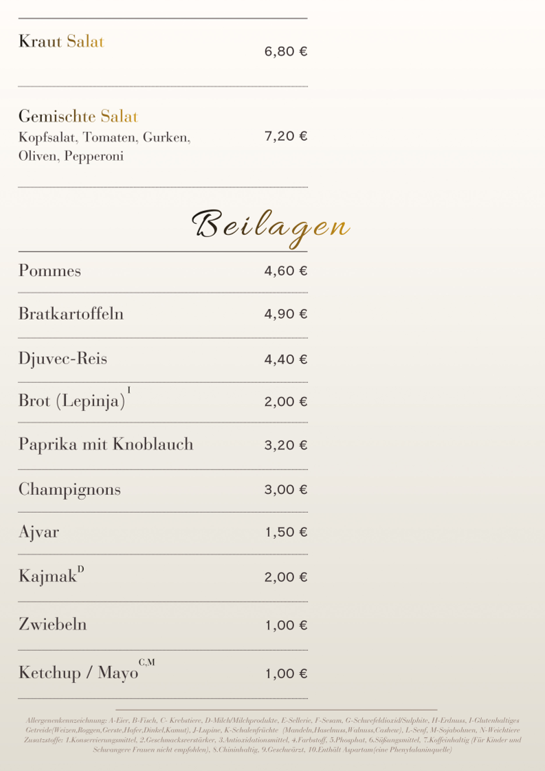 Speisekarte photo 6