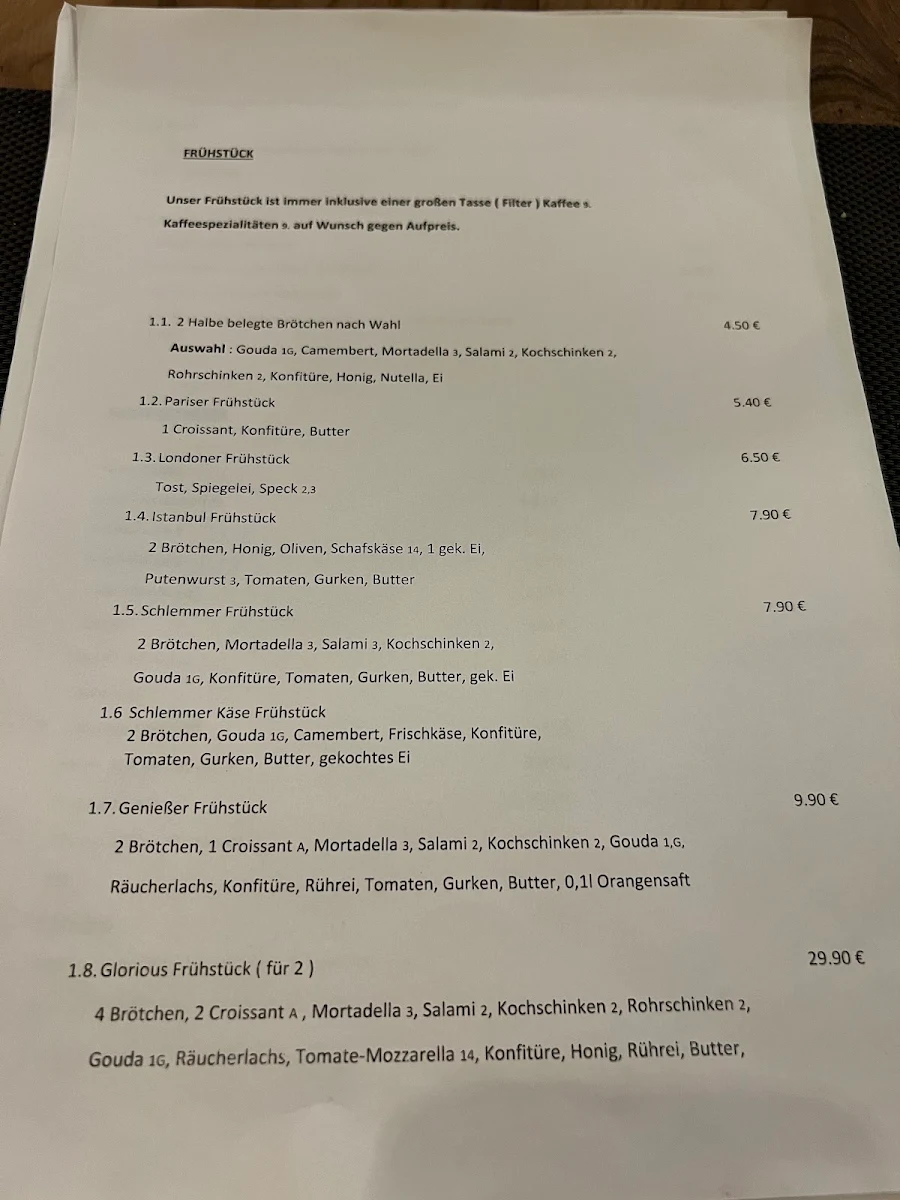 Speisekarte photo 2