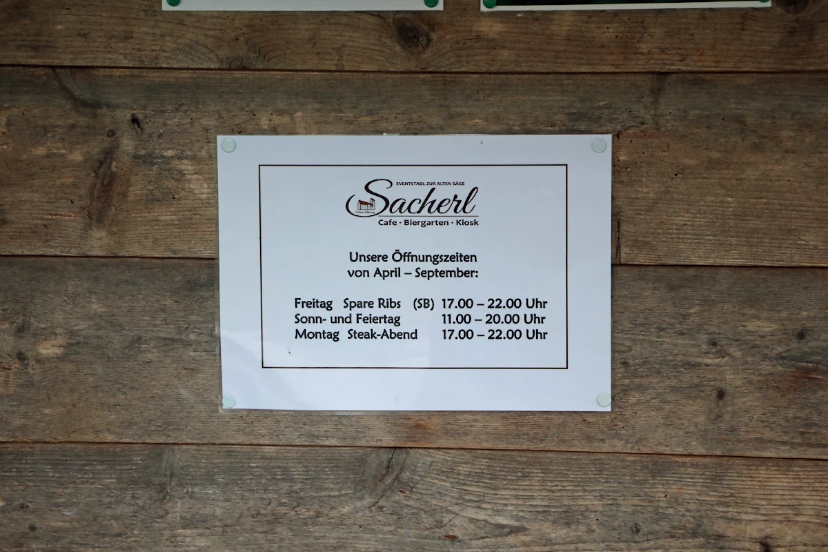 Speisekarte, Sacherl (Eventstadl zur alten Säge)