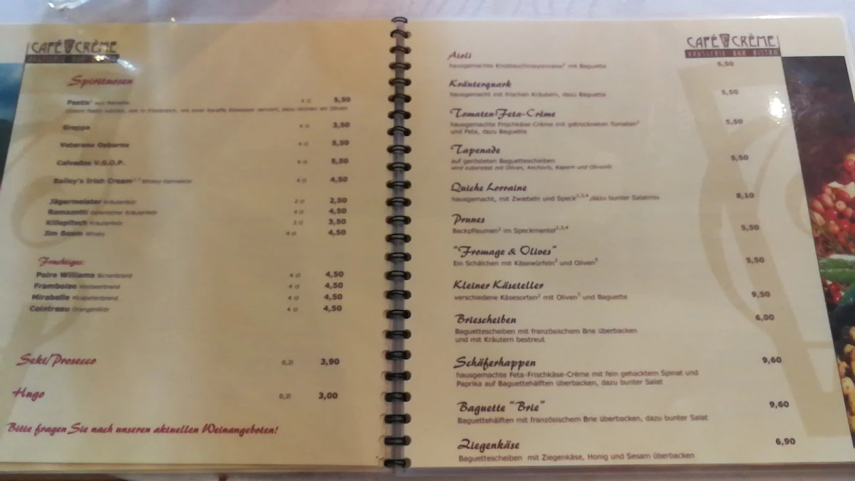 Speisekarte photo 2
