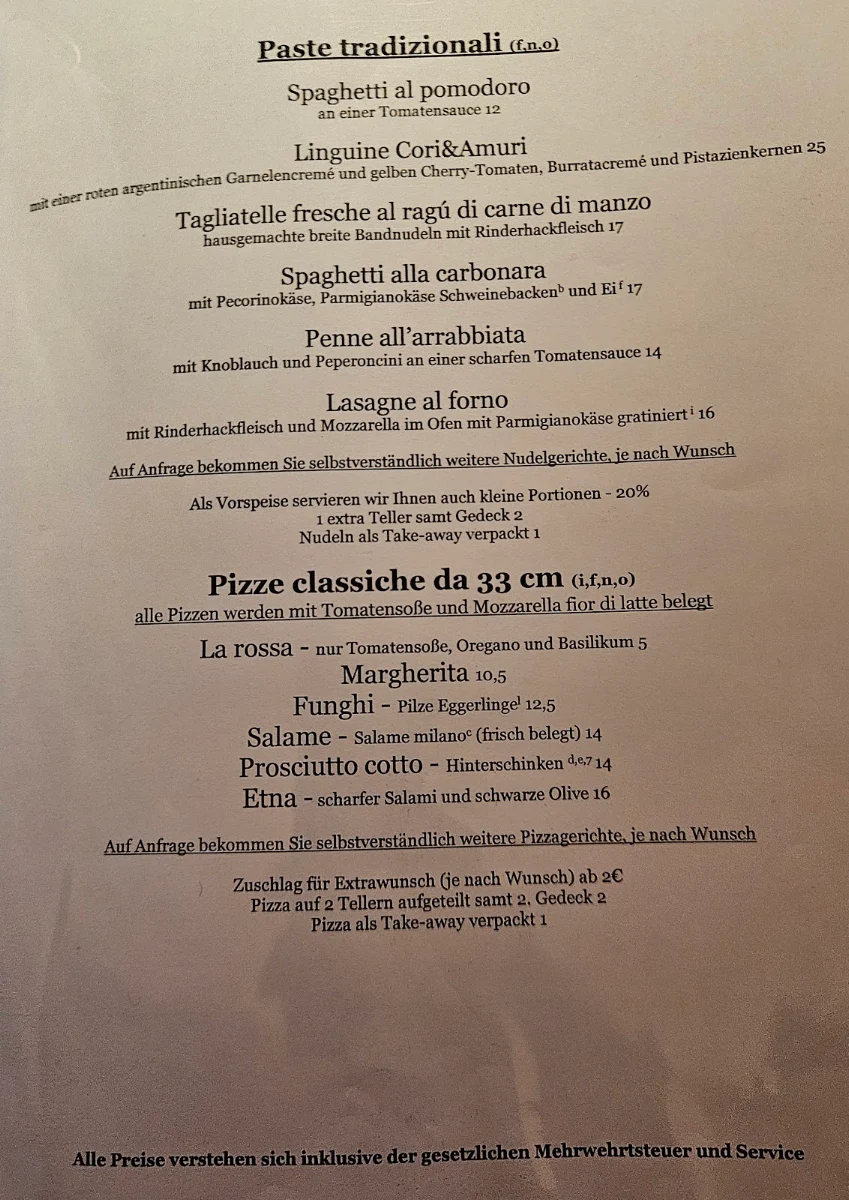 Speisekarte photo 1