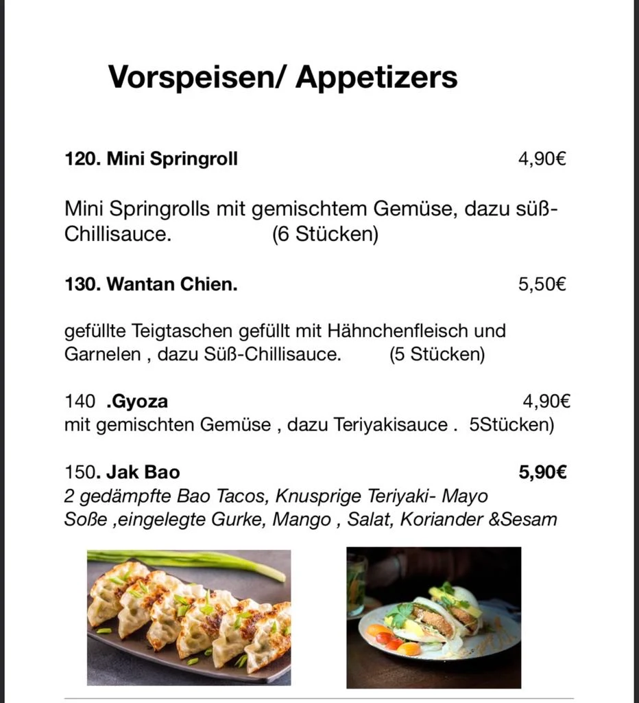 Speisekarte photo 8