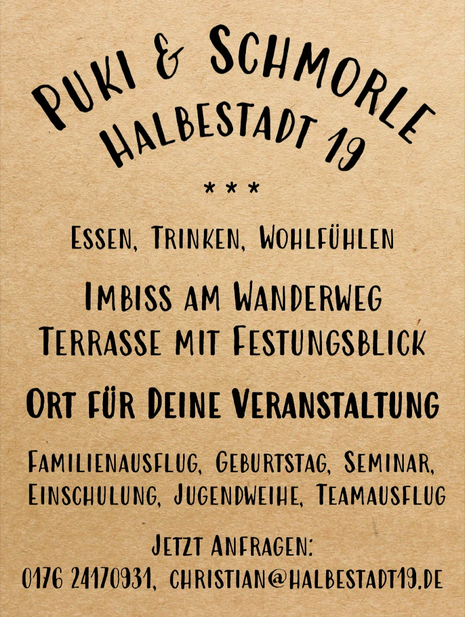 Speisekarte, Puki & Schmorle - Essen, Trinken, Wohlfühlen
