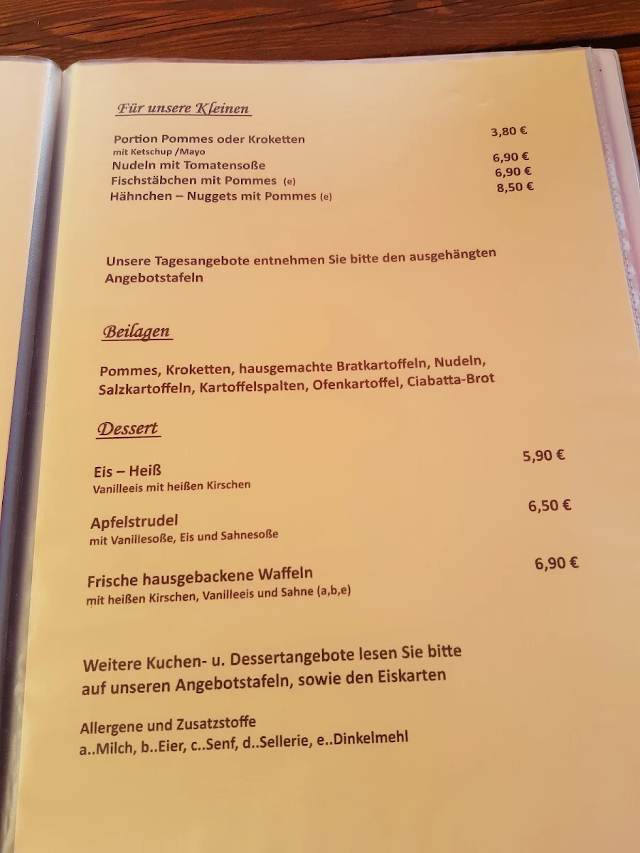 Speisekarte photo 4