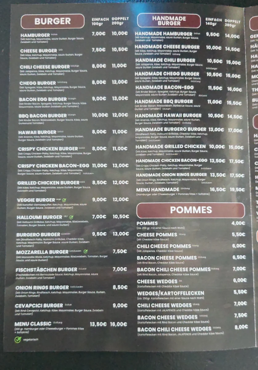 Speisekarte photo 2