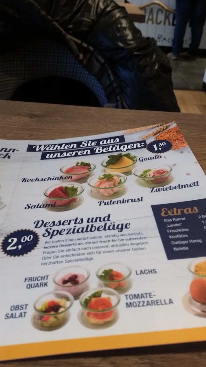Speisekarte, Baalk Backbord KG Dörverden