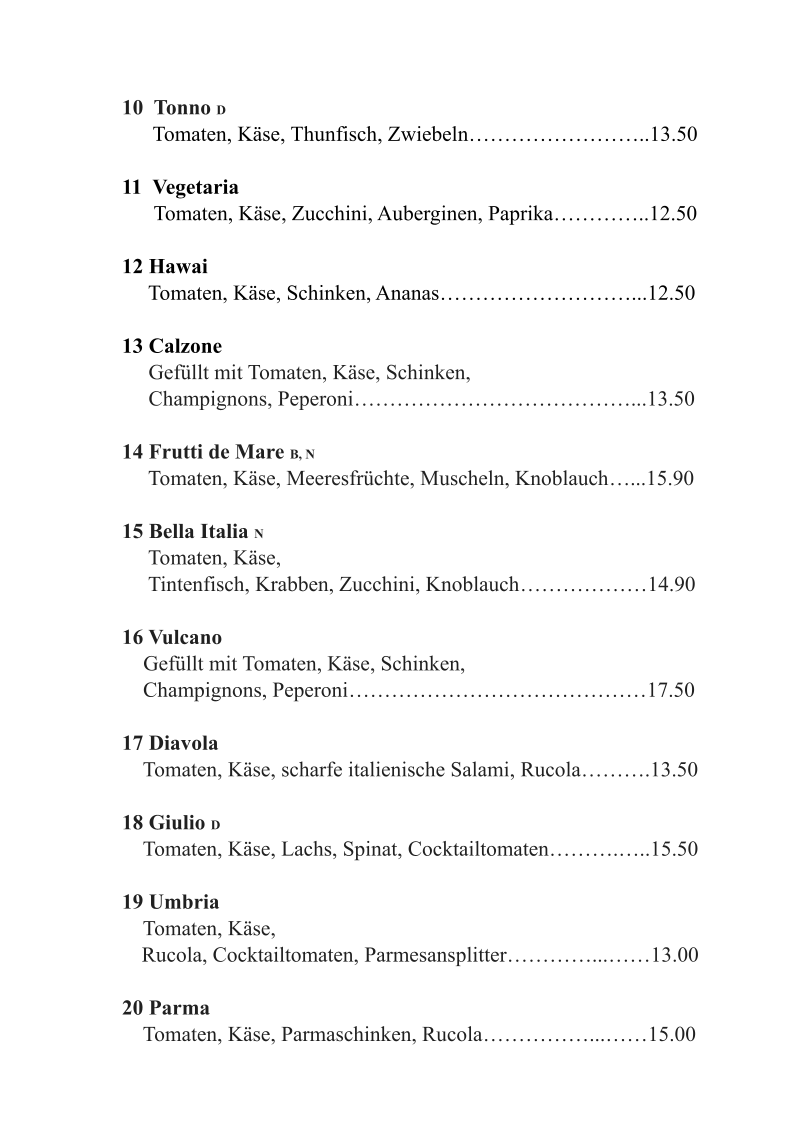 Speisekarte photo 1